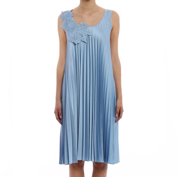 New P.A.R.O.S.H. pink accordion pleated knee length dress size 4 XS oversized - Picture 9 of 14